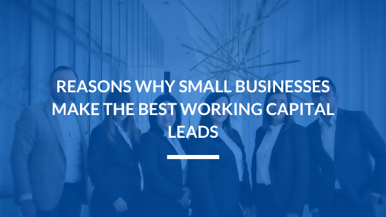 Reasons Why Small Businesses Make the Best Working Capital Leads