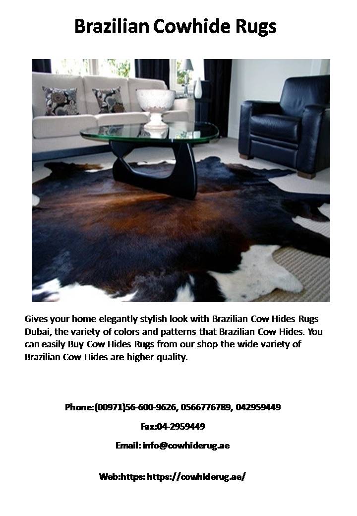 Brazilian Cow Hides in Dubai