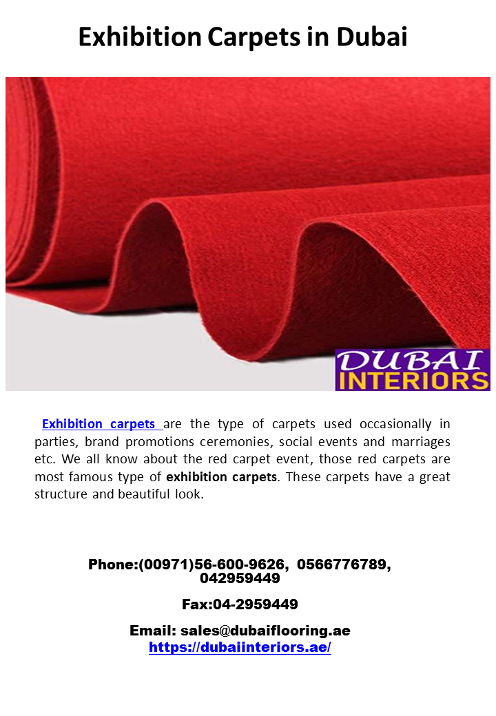 Exhibition Carpets in Dubai