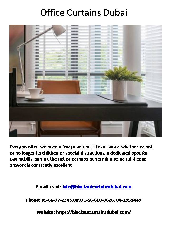 Office Curtains Dubai