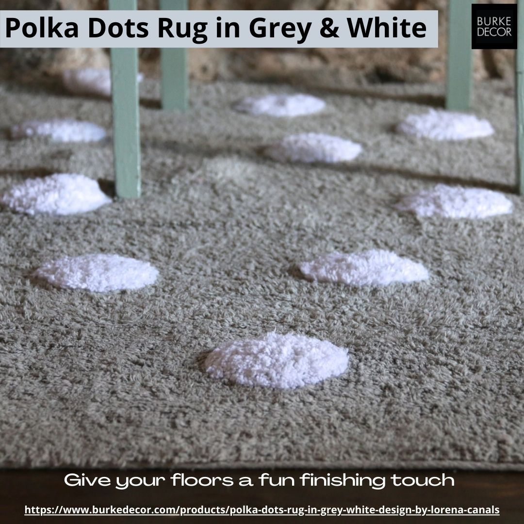 Furnish Your Flooring by Adding – Polka Dot Rug