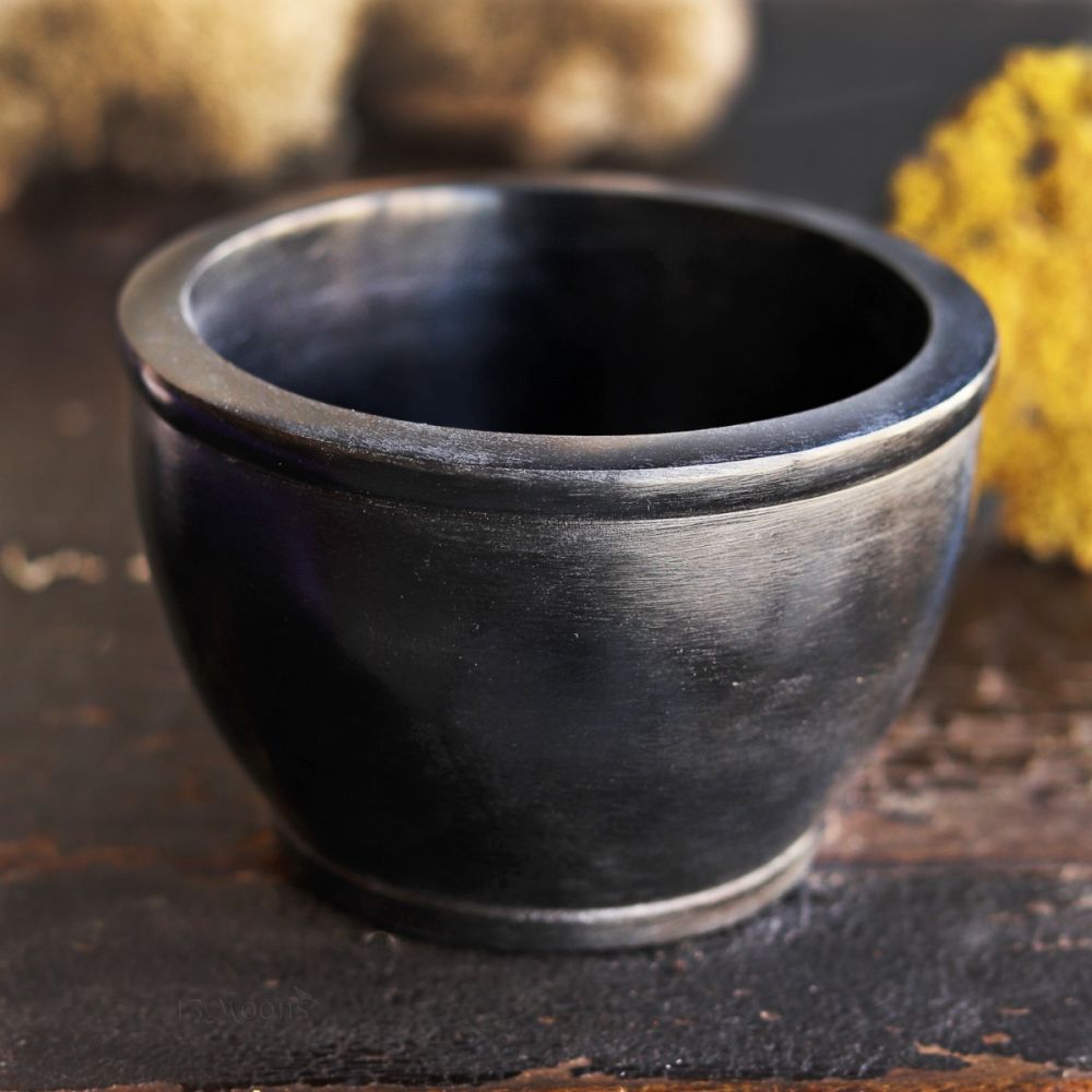 Black Scrying Bowl Traditional bowl for scrying, candle burning, and offering