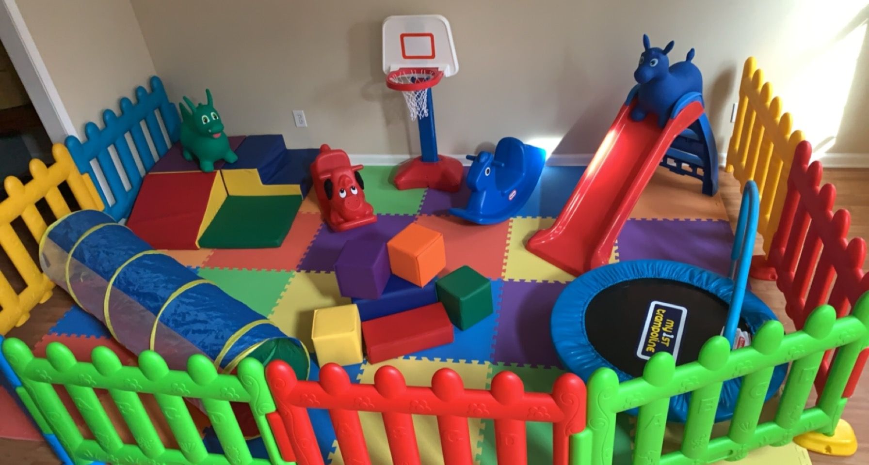 Playing with Mobile Soft Play Equipment in Houston