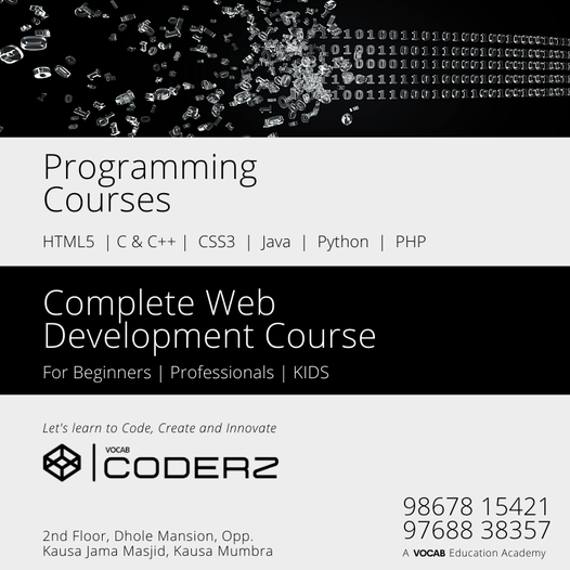 Vocab Coderz Institute | Web Development | HTML 5