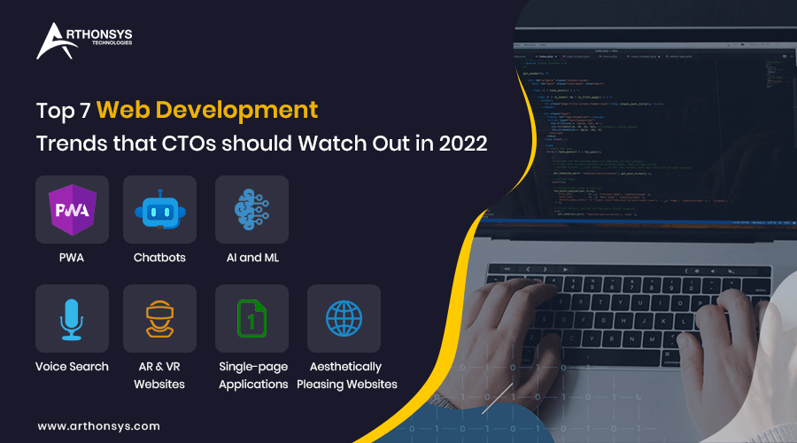 Top 7 Web Development Trends that CTOs should Watch Out in 2022
