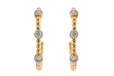 Shop for the latest gold diamond earrings online