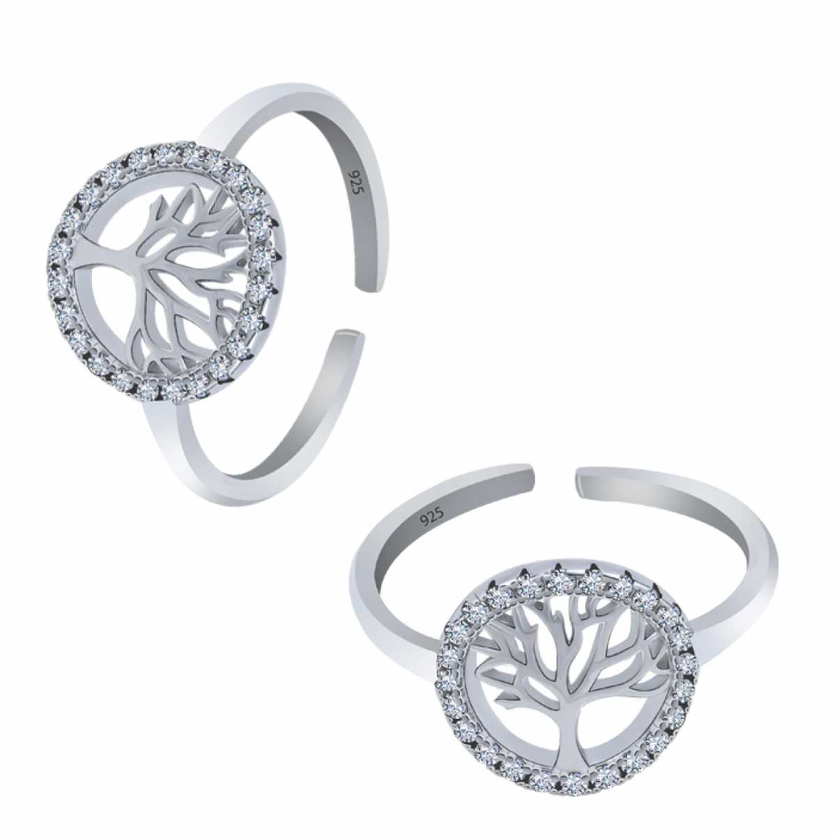 Discover Toe Rings Designs In Silver from SilverShine