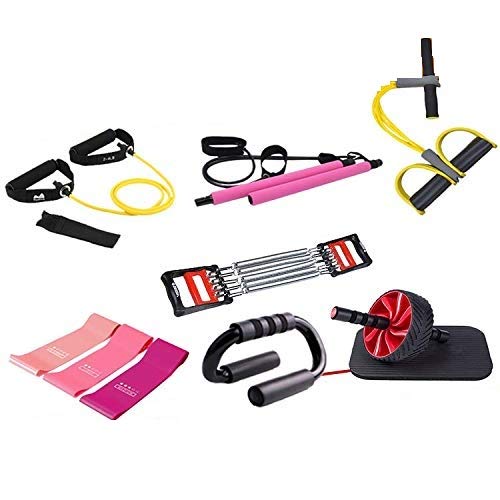 OpenUp 7 Combo Pack Gym, First ever “Gym Package” for home, Whole Body Workout Accessories