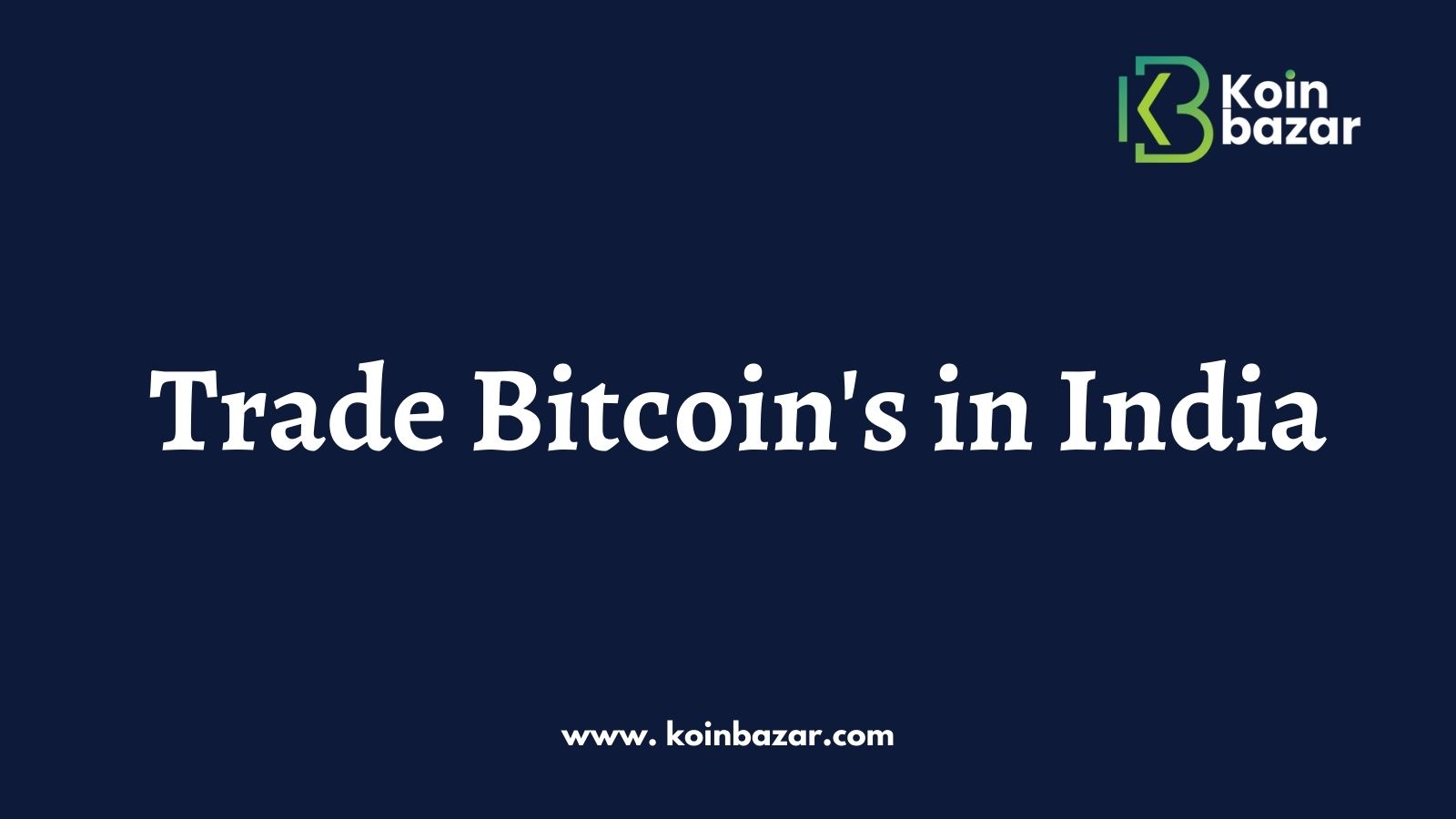 How do I trade bitcoins in India?