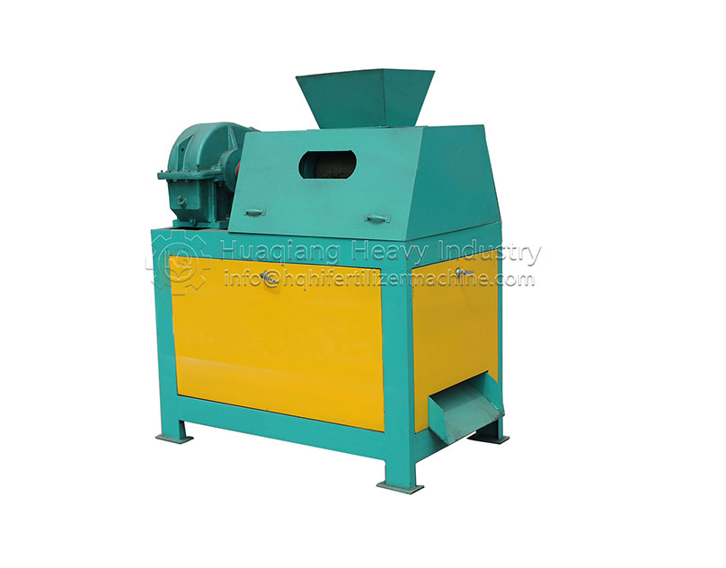 What are the production characteristics of the double roller granulator?