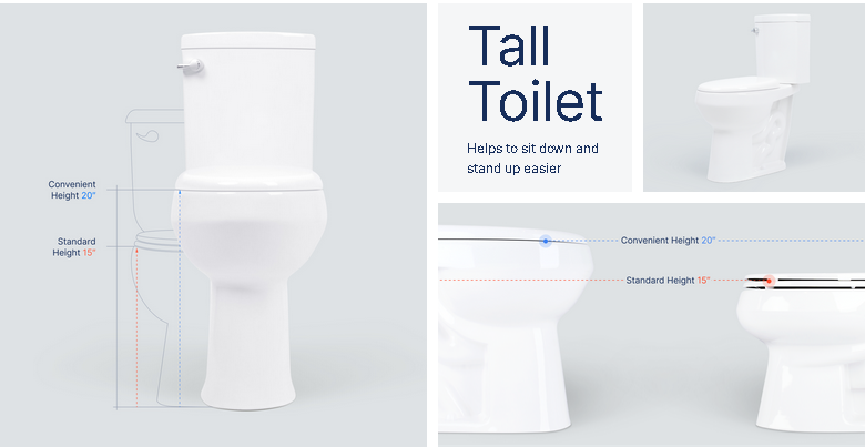 Convenient Height Toilet