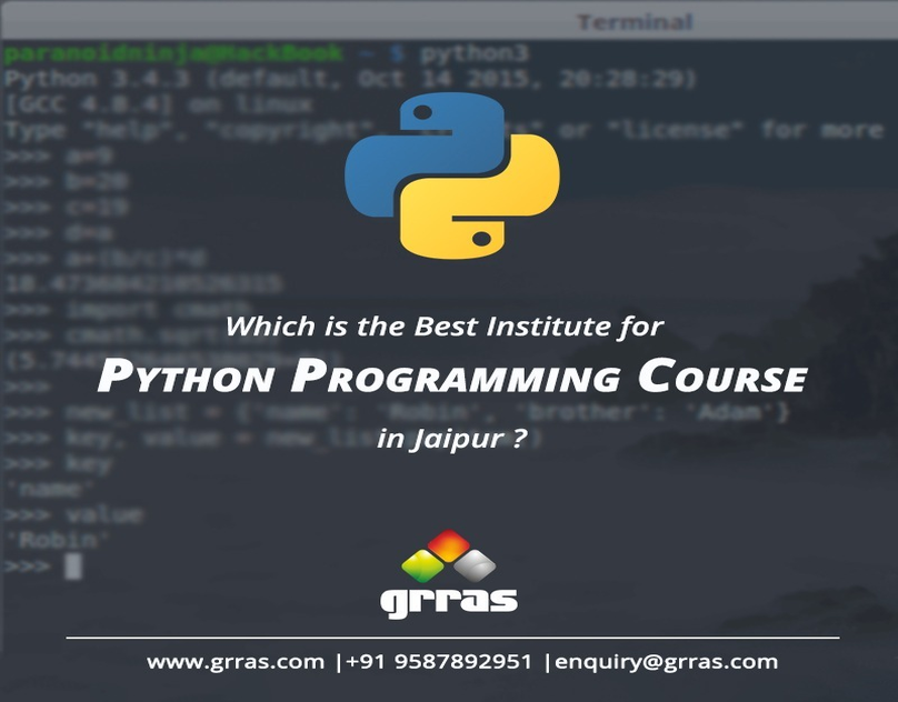 Which is the best Institute for Python Programming Course in Jaipur