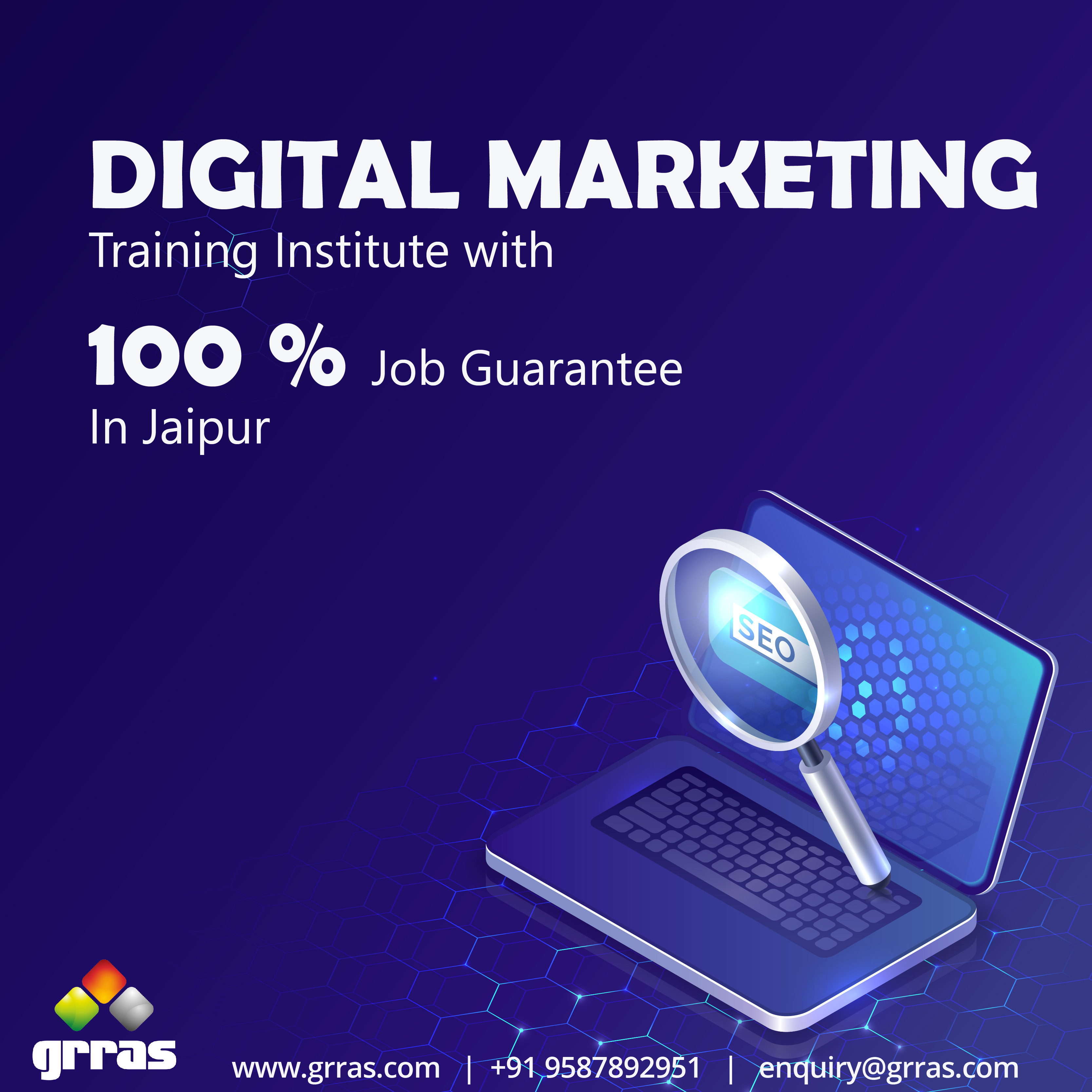 digital marketing training institute with 100 percent job guarantee in Jaipur
