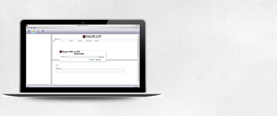 Regain EML File Into PST Formats Conversion