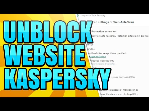 What causes Kaspersky to block a website?