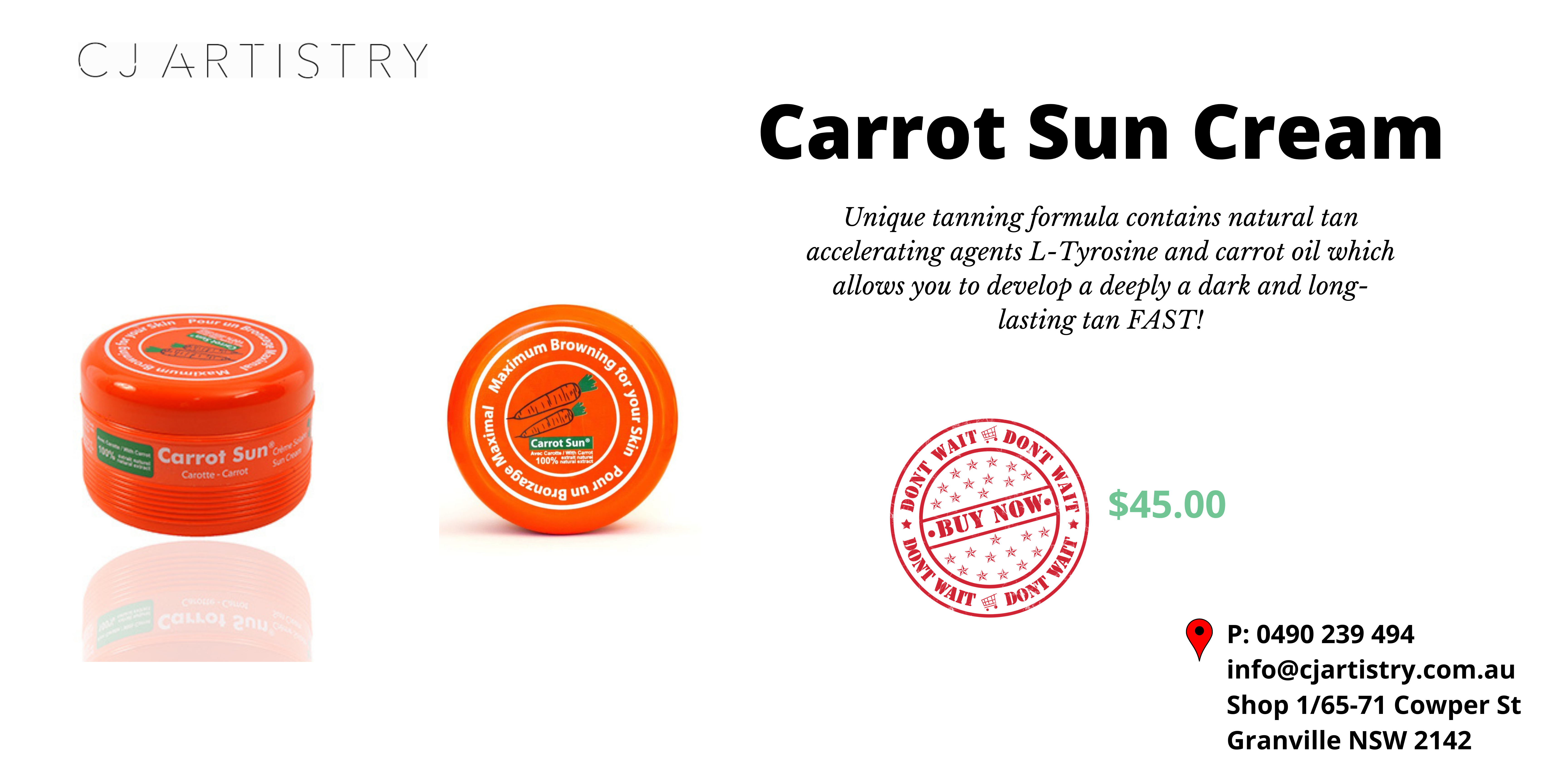 Carrot Sun Cream