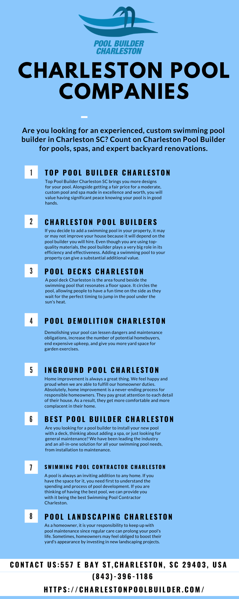 charleston pool companies