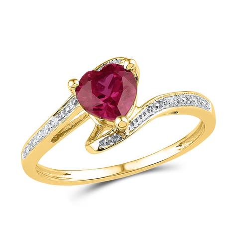 Ruby Diamond Engagement Ring