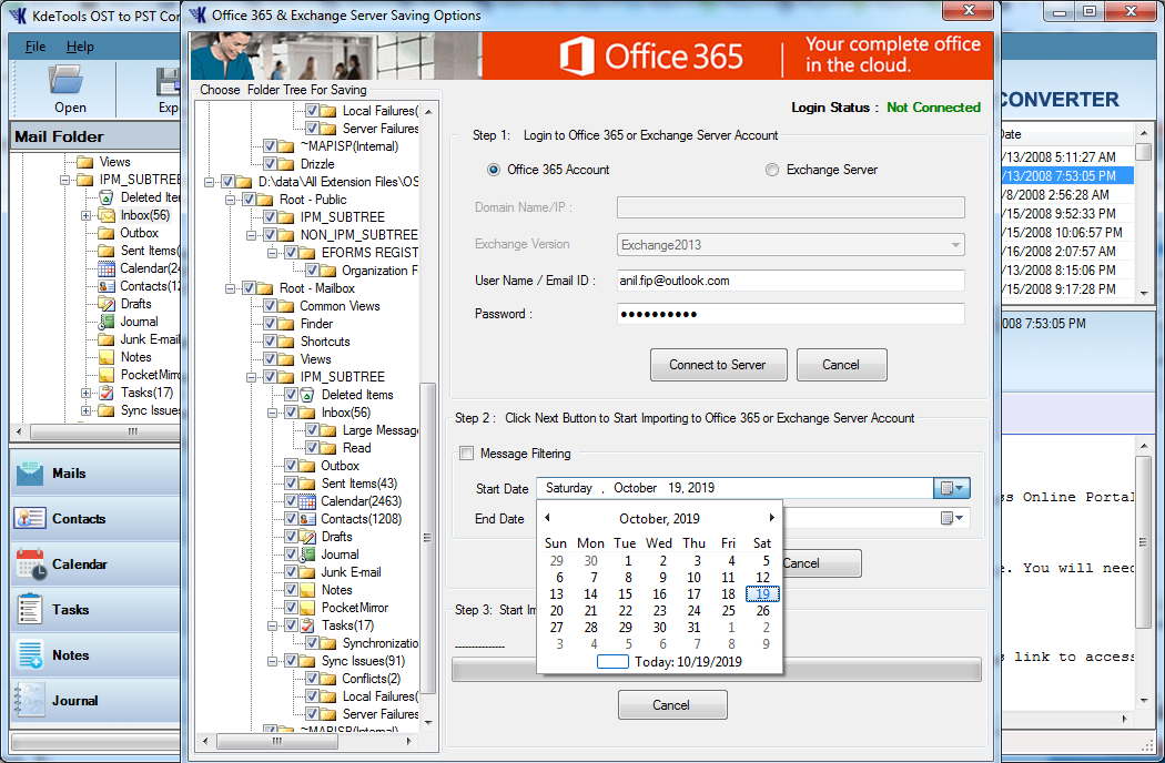 OST to Office 365 migration