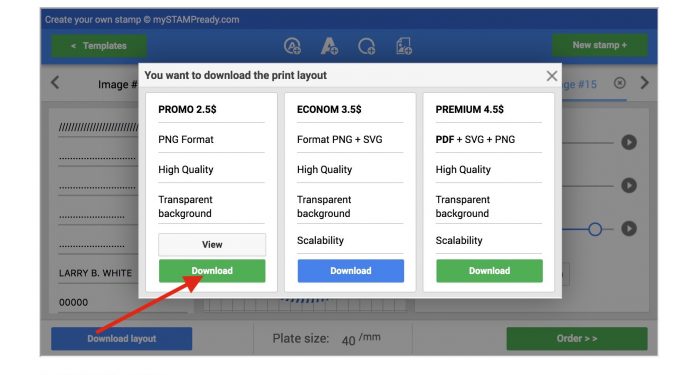 Make a rubber stamp online