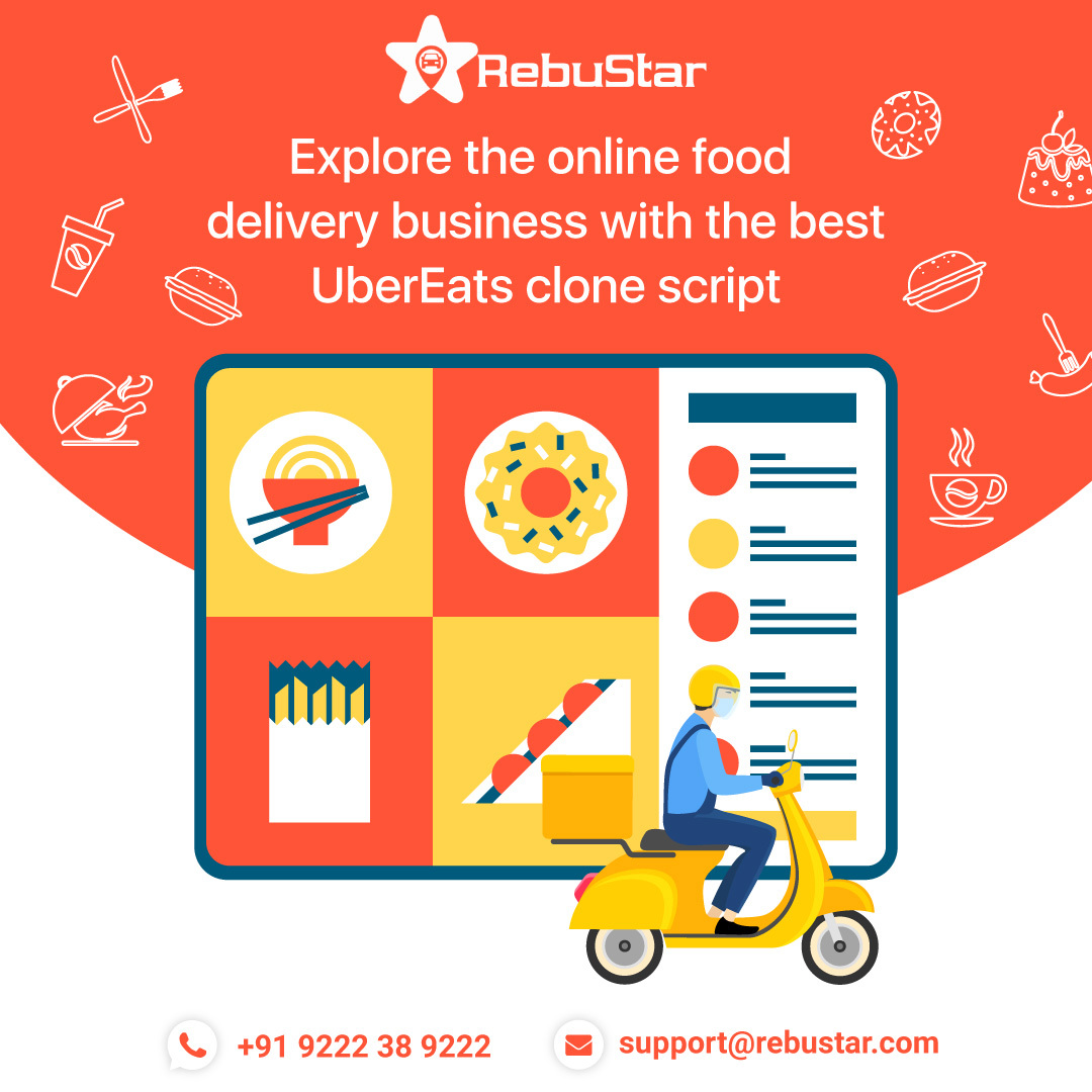Explore the online food delivery business with the best ubereats clone script