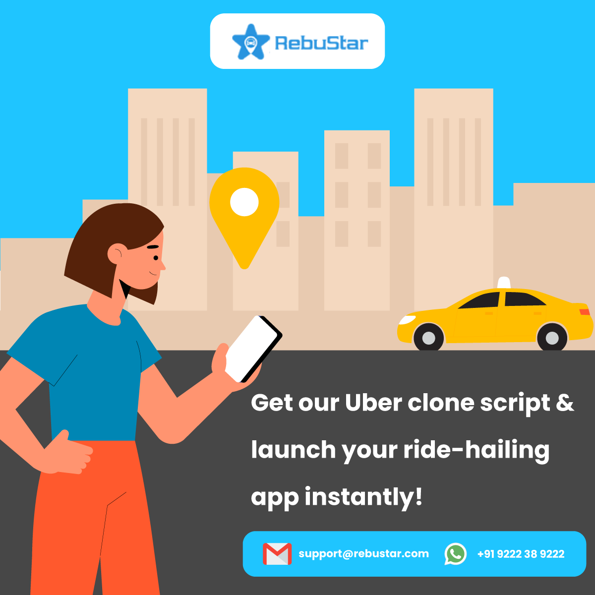 Get the best uber clone script and launch your ride-hailing app instantly