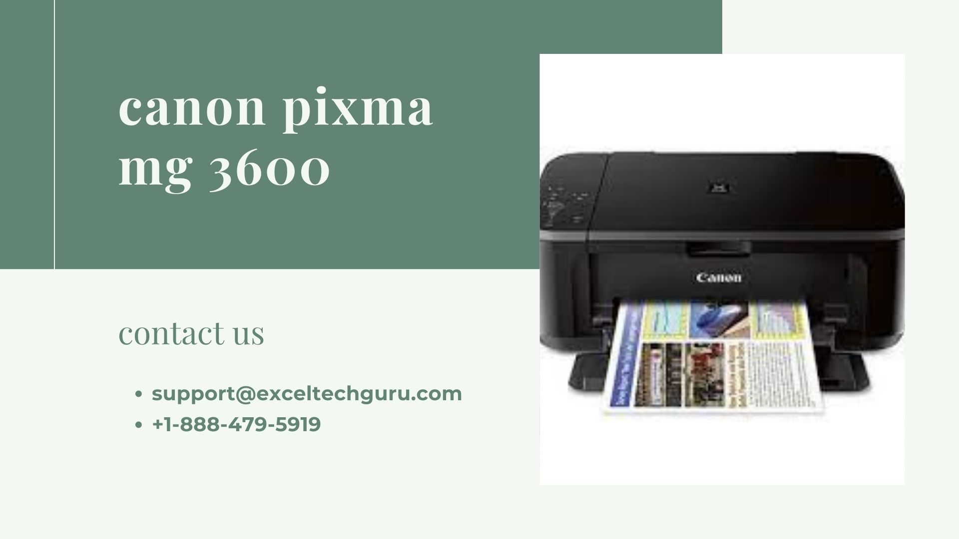 Step by Step Instruction for Canon PIXMA MG3600 printer