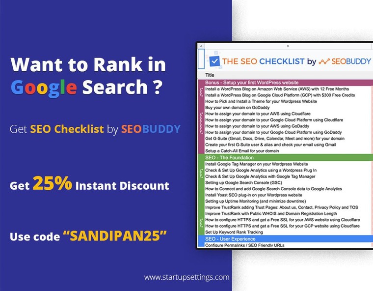 SEO Checklist by SEO Buddy