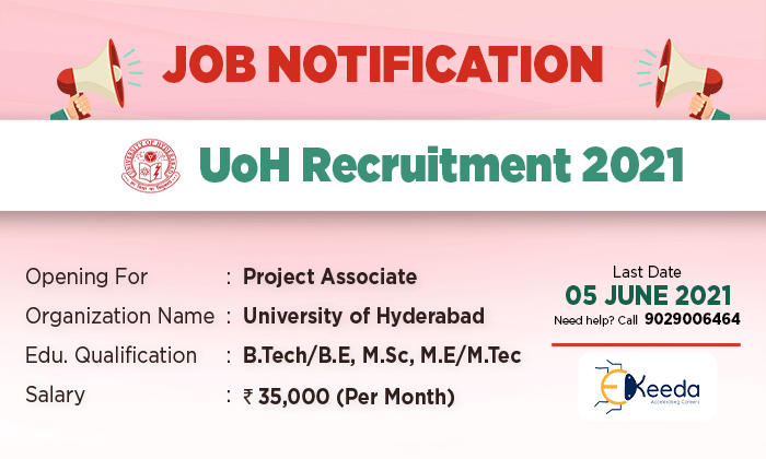 UoH Recruitment 2021-Ekeeda