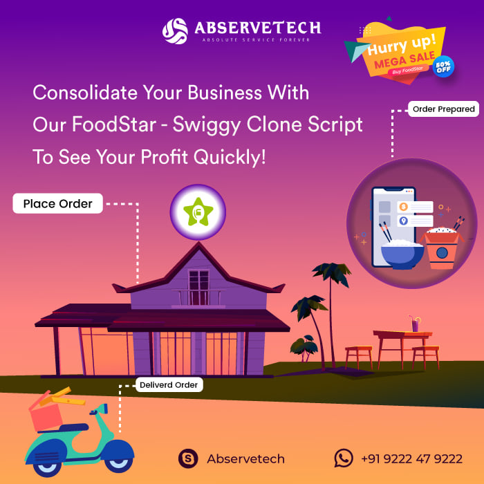 Consolidate your business with our FoodStar - Swiggy Clone Script to see your profit quickly
