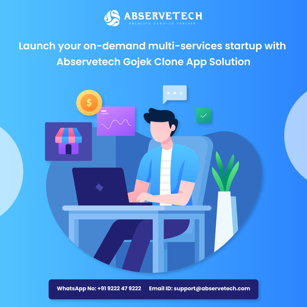 Launch your on-demand multi-services startup with our Gojek clone app solution
