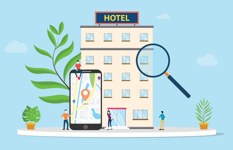 What is the feature of hotel booking software?