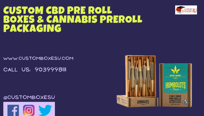 Our durable and sustainable CBD pre roll boxes & cannabis preroll boxes