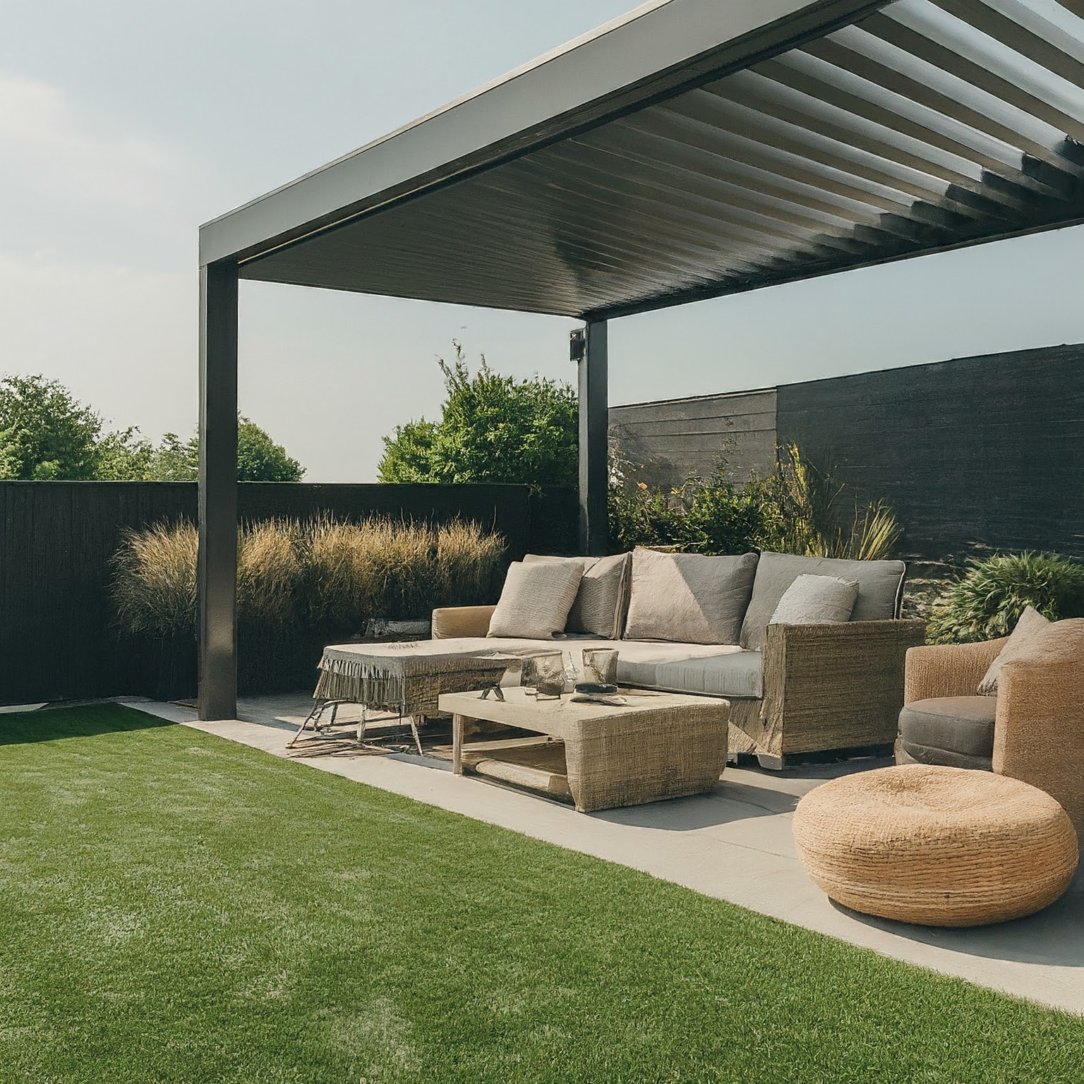 Pergola With Retractable Roof For Outdoor Space