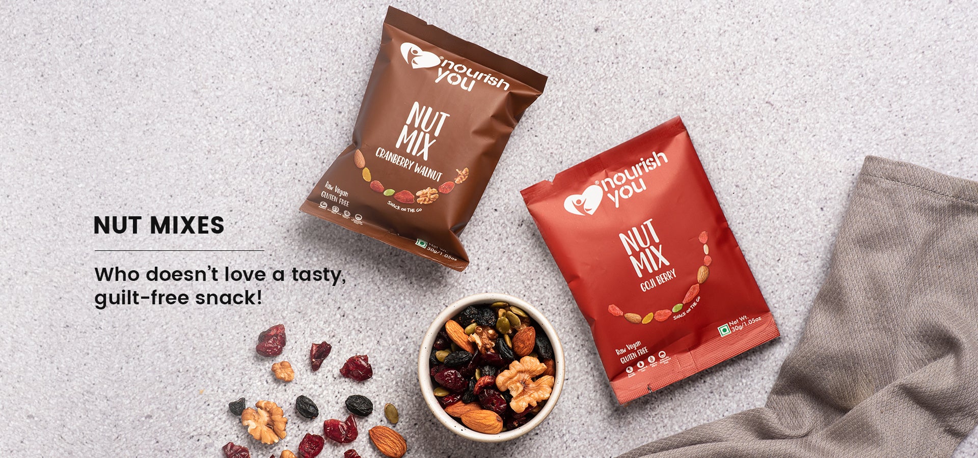 NUT MIXES PACKED WITH DRIED FRUIT & GOODNESS