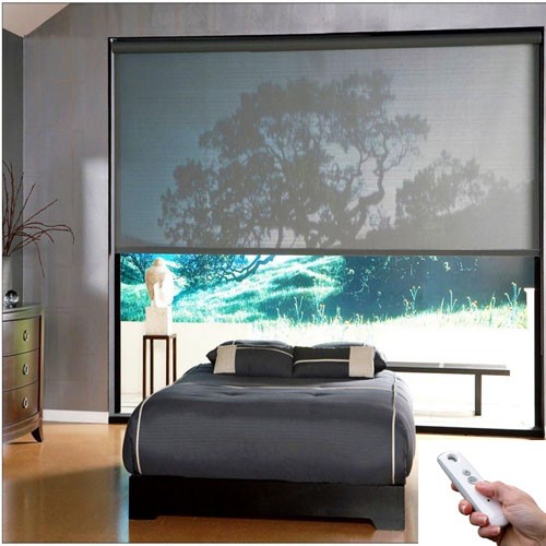 Motorized roller blinds