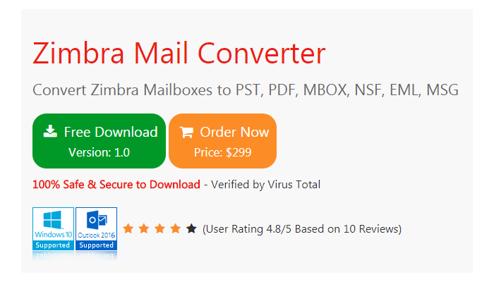 Zimbra Mail Converter – Export Zimbra TGZ Data into Different Formats