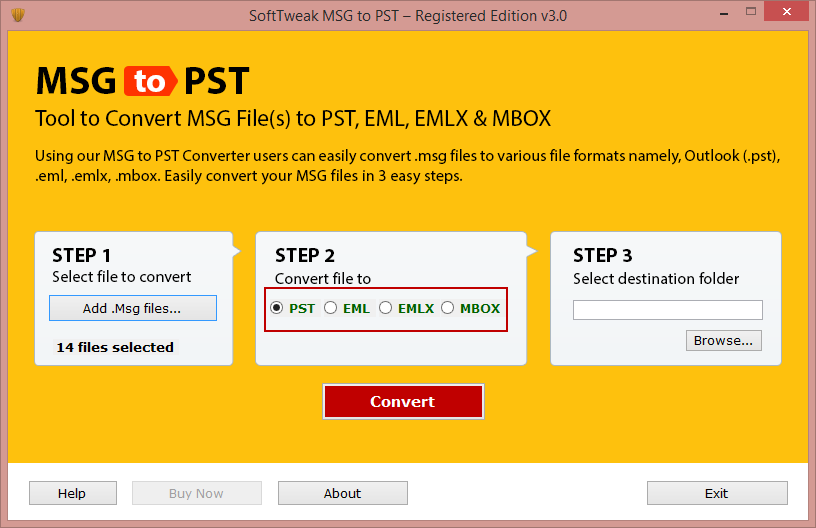 MSG to PST Converter Tool to Batch Convert Outlook MSG Messages to PST Format