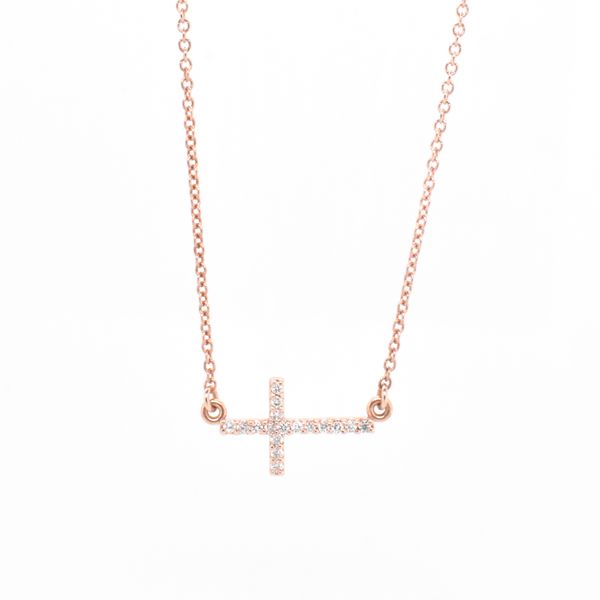 White Gold Cross Pendant | Malak Jewelers