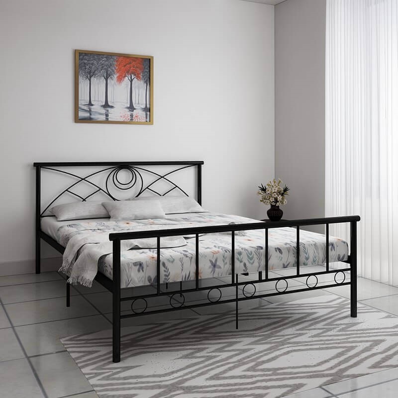 Buy Metal Beds Online Upto 55% Off in India - PlusOne India