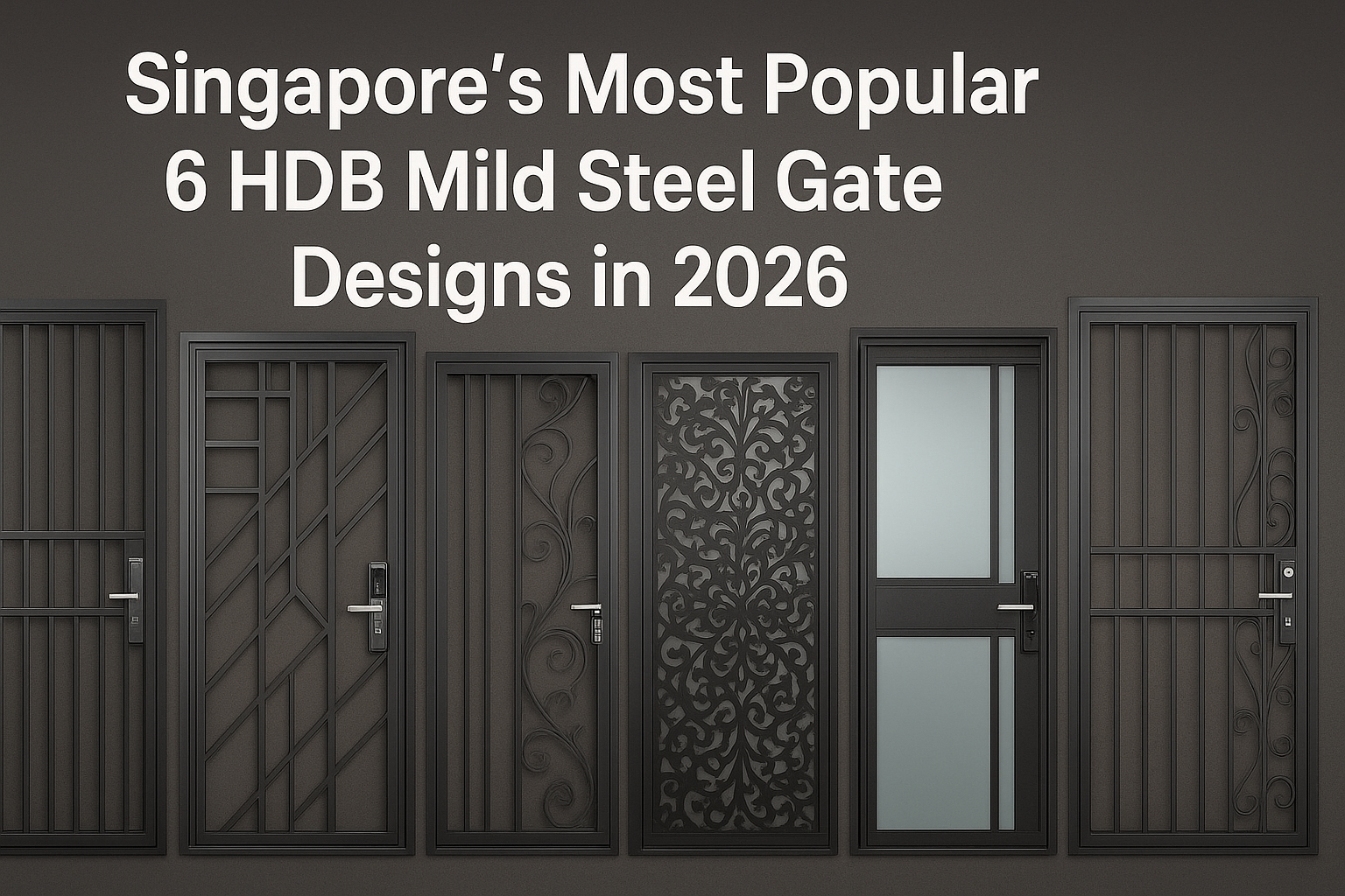 Singapore’s Most Popular 6 HDB Mild Steel Gate Designs in 2026 