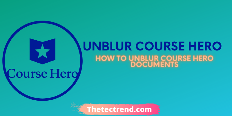 How To Unblur Course Hero Documents
