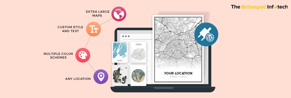 Sell Customised Map Posters Using WordPress Plugin For Printing Maps
