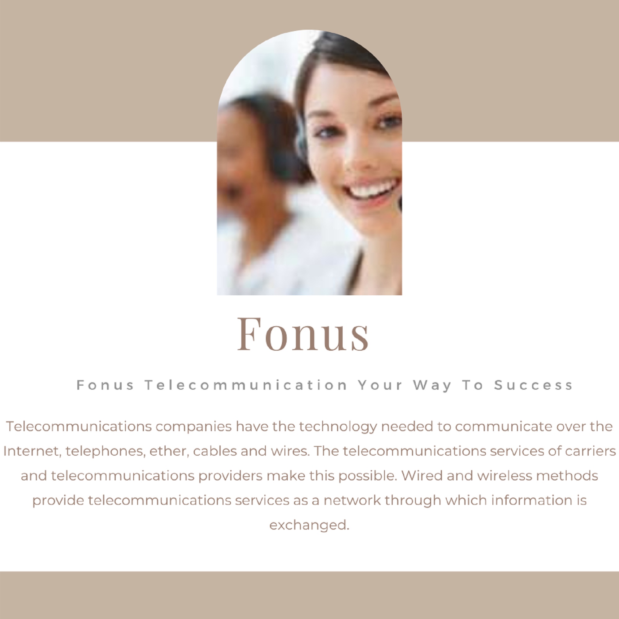 Fonus - TELECOM COMPANY Your Way To Success