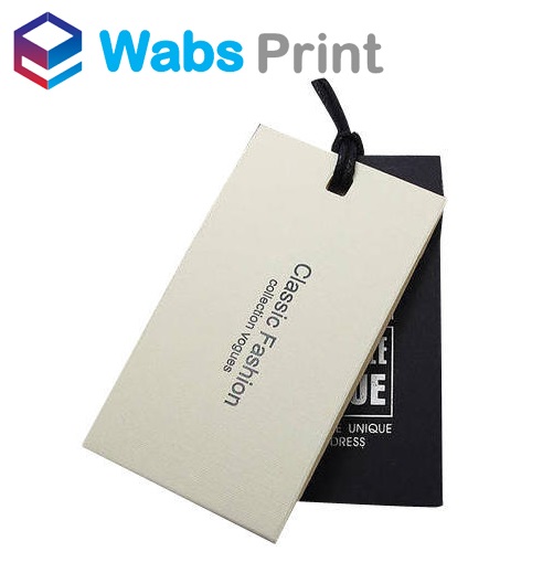 Buy Clothing tags with custom printing in the UK