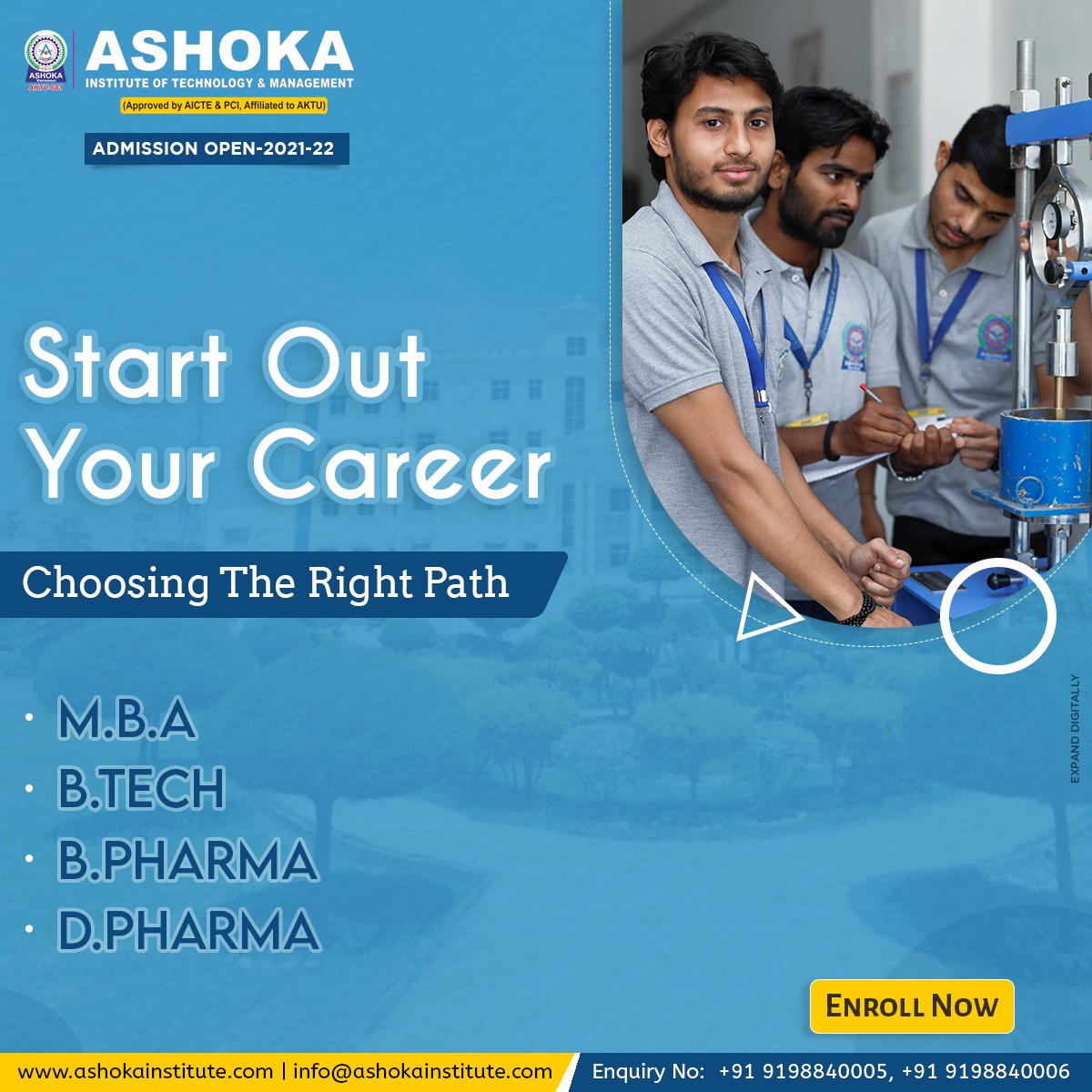Best Placement College in Varanasi, View Ashoka Placement Review