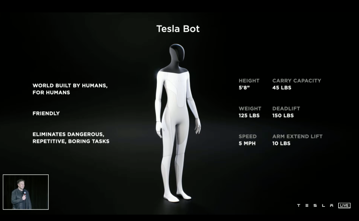 Tesla Bot Prototype will be Ready by Next Year, Says Musk