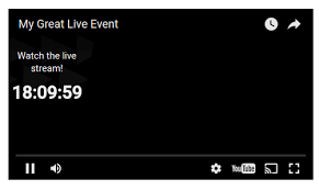Embed A Youtube Live Stream