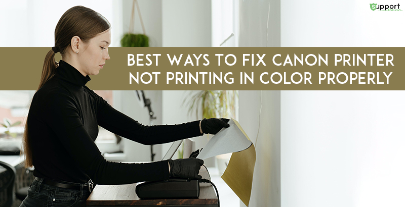 What can I do if my Canon printer not printing the correct colours?