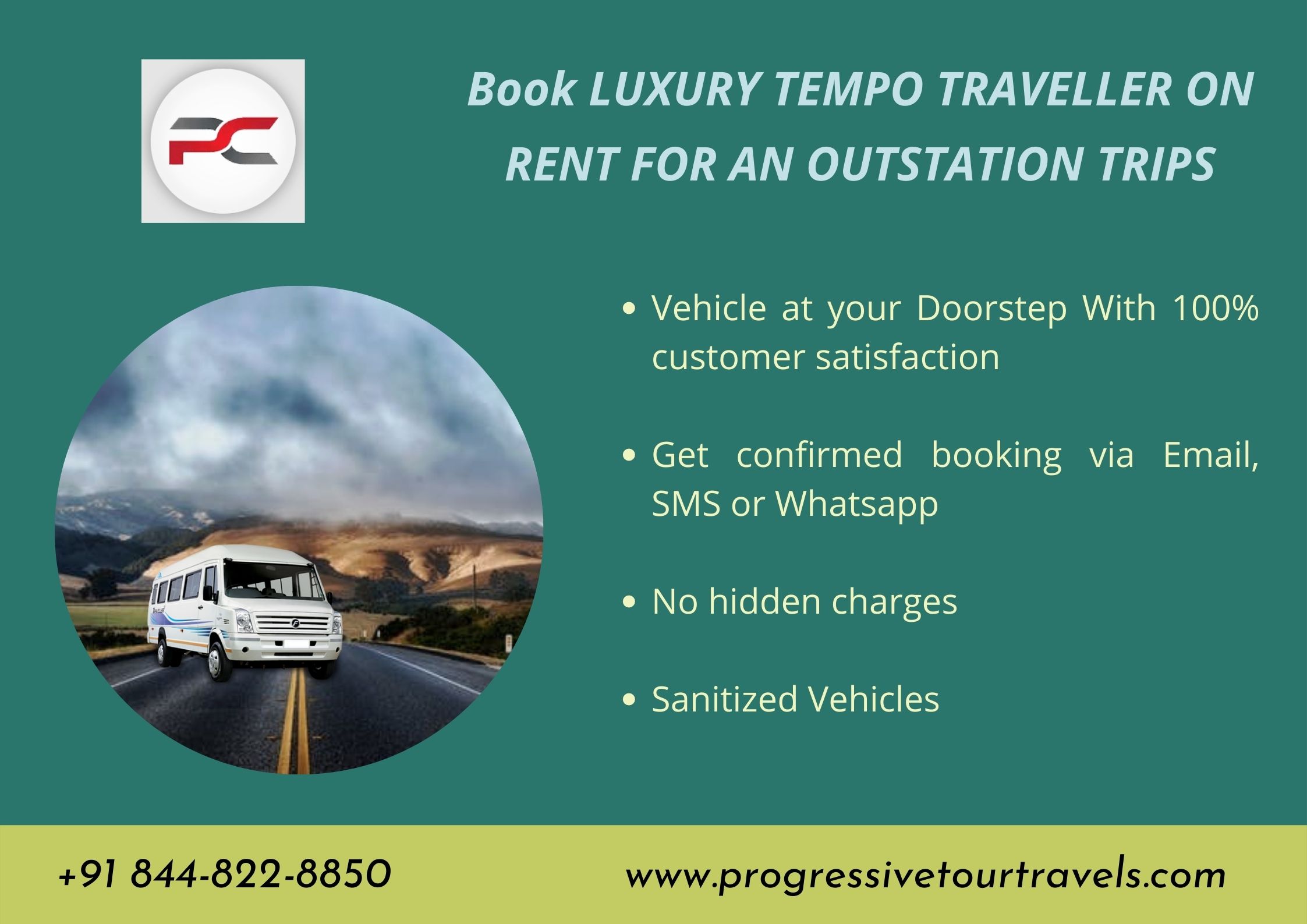 Travel with Comfort with a LUXURY TEMPO TRAVELLER HIRE IN DELHI